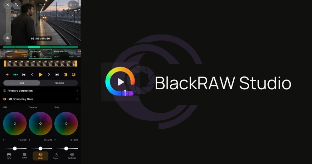 اپلیکیشن بلکرا استودیو (BlackRAW Studio)؛ تصحیح رنگ و تدوین ویدیوهای ProRes RAW و Blackmagic RAW در آیفون